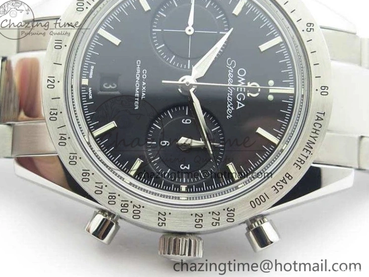 1230 Speedmaster ’57 Co-Axial OMF 1:1 Best Edition Black Dial White Markers On SS Bracelet A Durable 8146